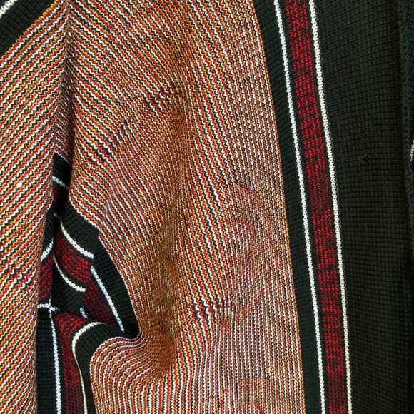 70's Poncho Mayan Cardigan Poncho Serape Cape Vintage Cuauhtemoc OS - Picture 5 of 5